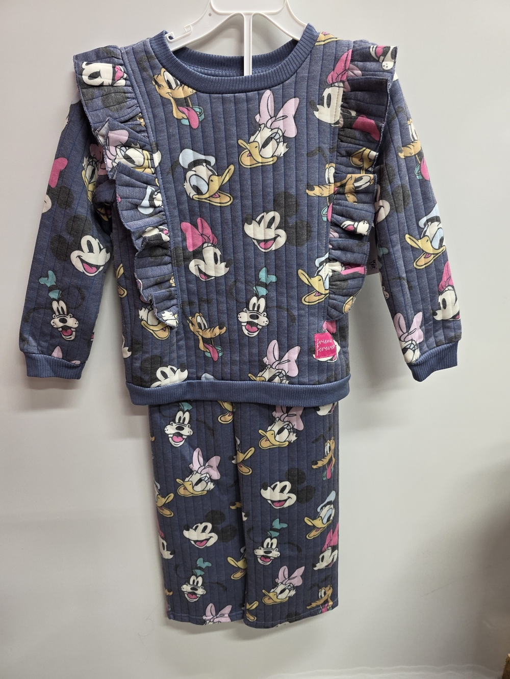Disney Girls' Navy Quilted Set with Minnie & Friends